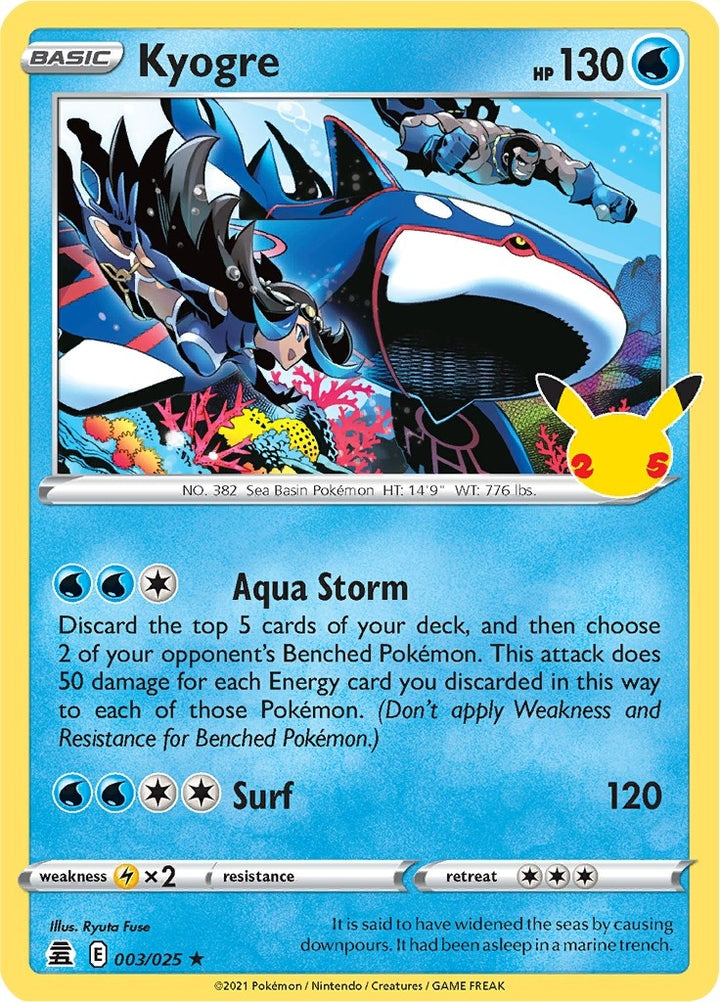 Image for Kyogre (003/025) (CLB) - Pokemon