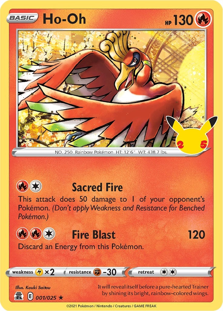 Image for Ho-Oh (001/025) (CLB) - Pokemon