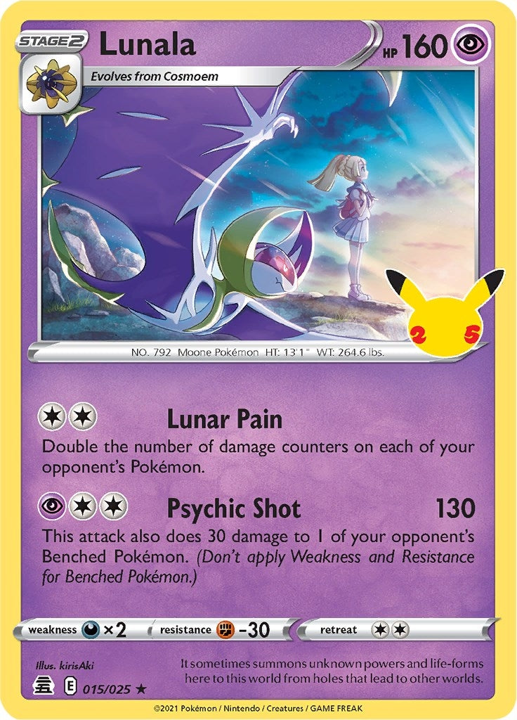 Image for Lunala (015/025) (CLB) - Pokemon