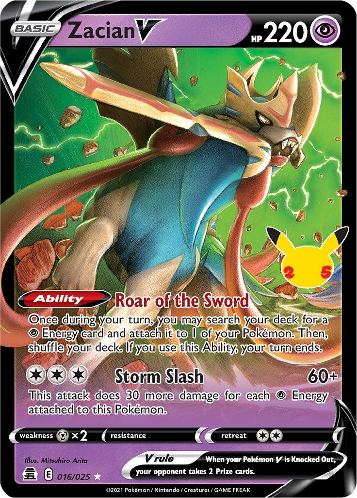 Image for Zacian V (016/025) (CLB) - Pokemon