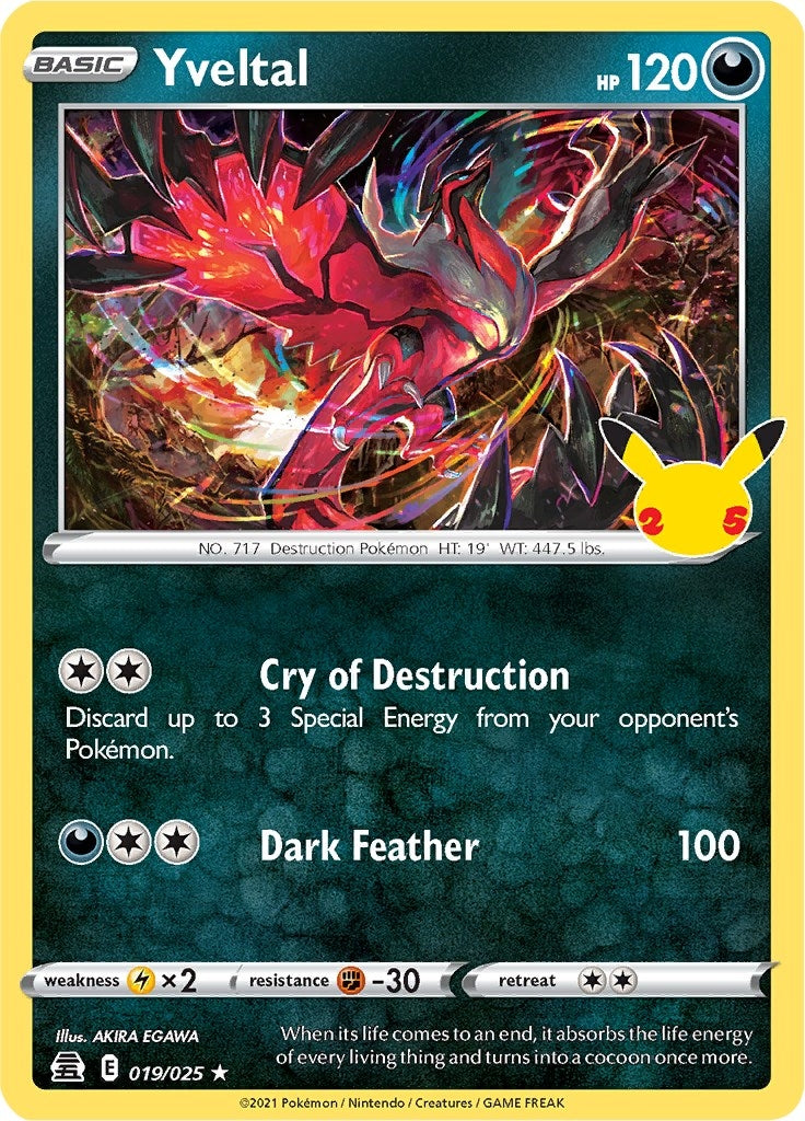 Image for Yveltal (019/025) (CLB) - Pokemon