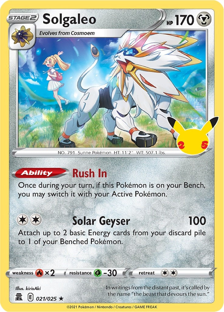 Image for Solgaleo (021/025) (CLB) - Pokemon