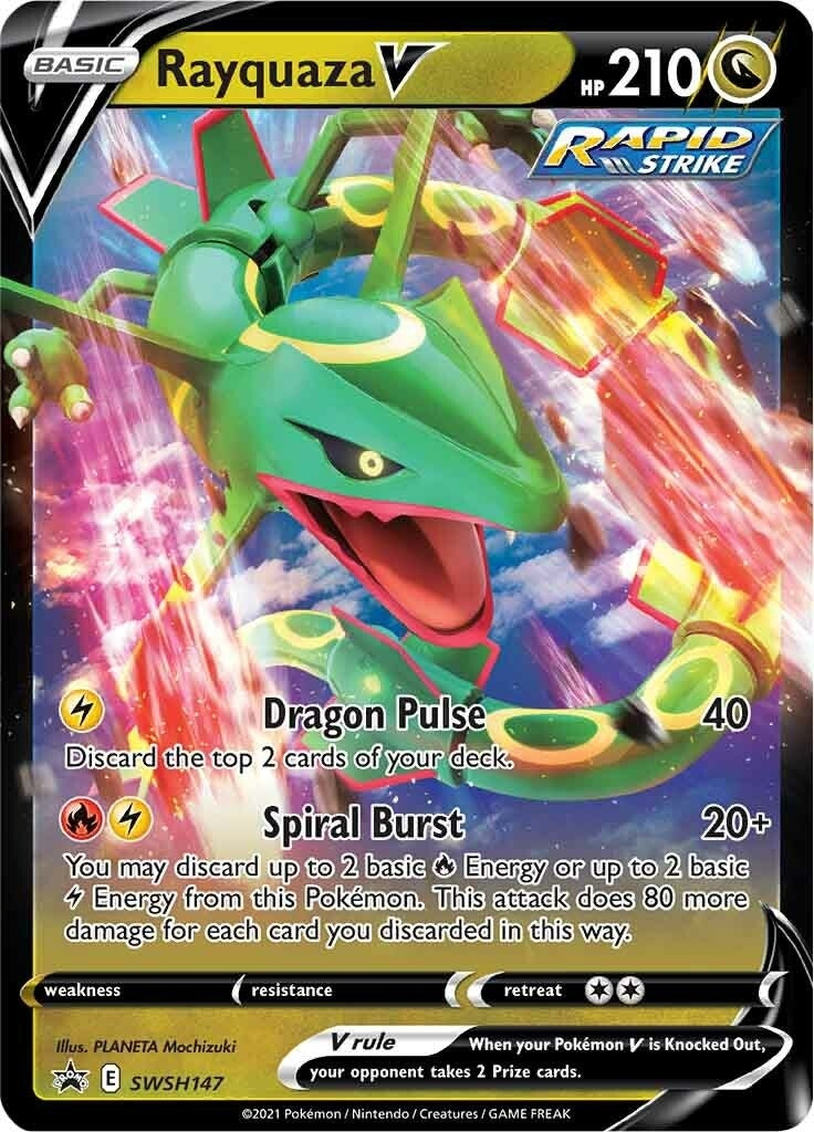 Image for Rayquaza V - SWSH147 (SWSH147) (SWSD) - Pokemon