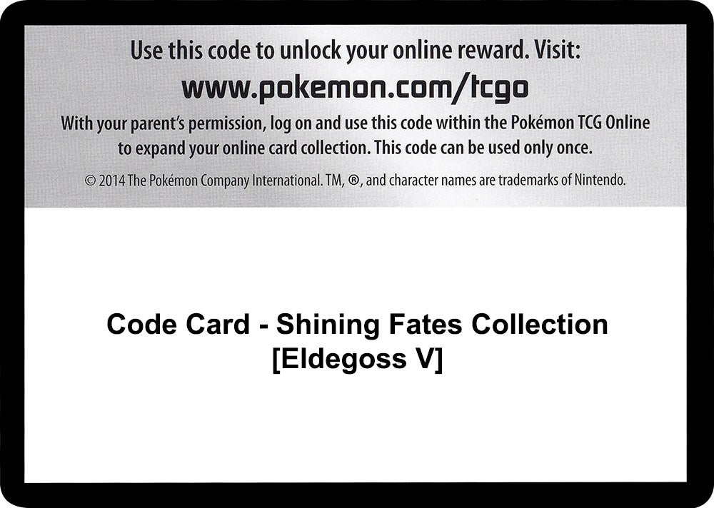 Image for Code Card - Shining Fates Collection [Eldegoss V] (SHF) - Pokemon