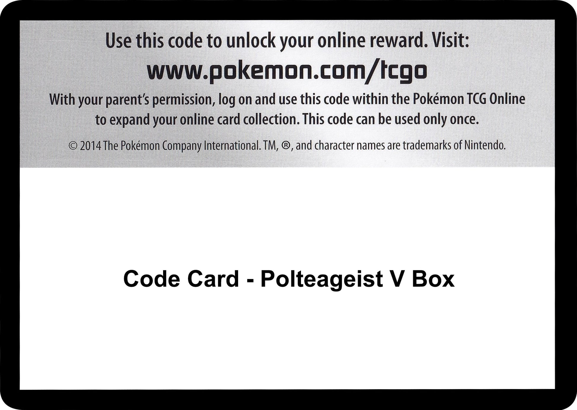 Image for Code Card - Polteageist V Box (SWSH02) - Pokemon