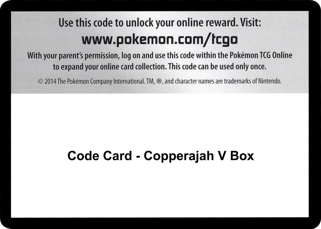 Image for Code Card - Copperajah V Box (SWSH02) - Pokemon