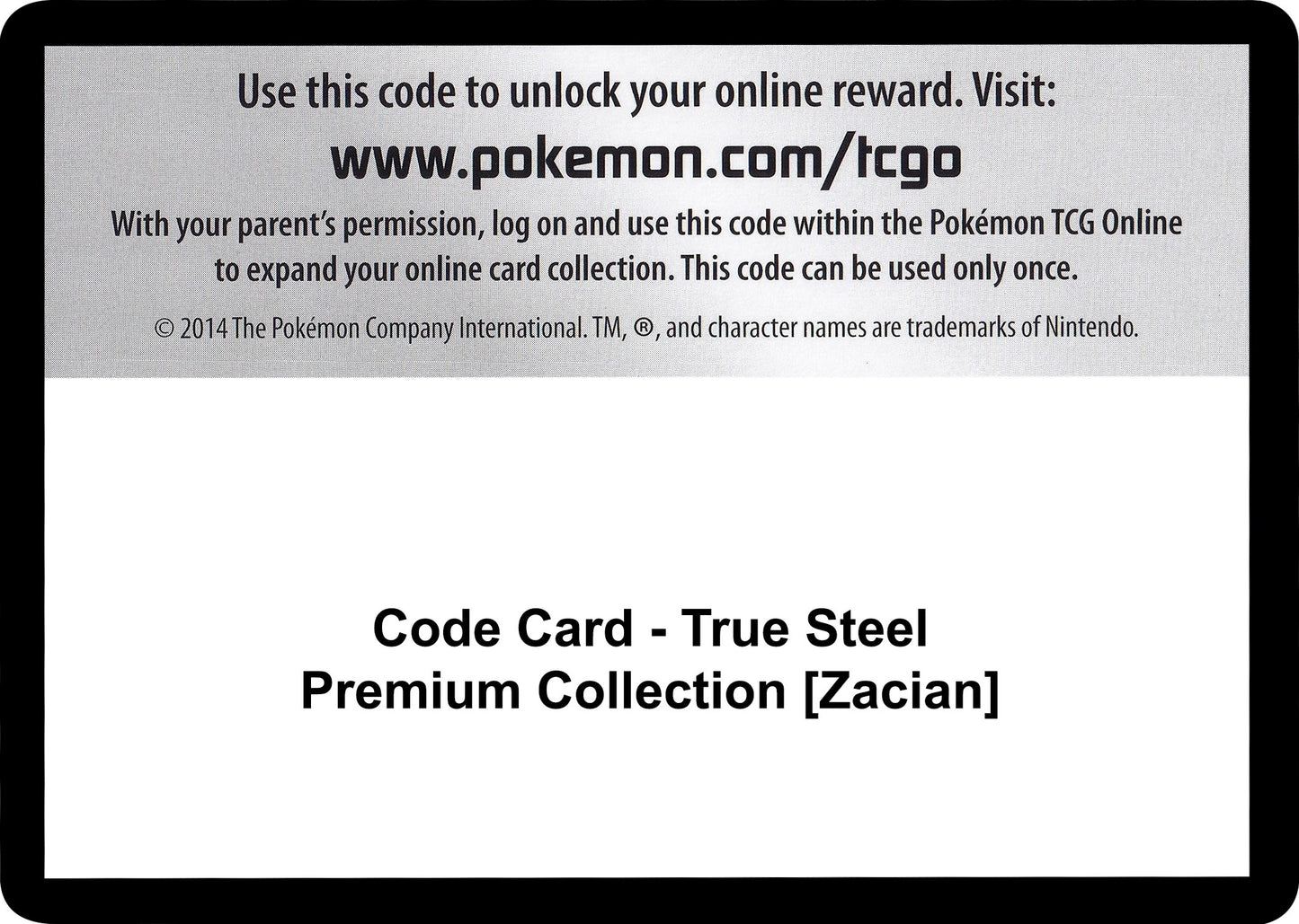 Image for Code Card - True Steel Premium Collection [Zacian] (SWSH03) - Pokemon