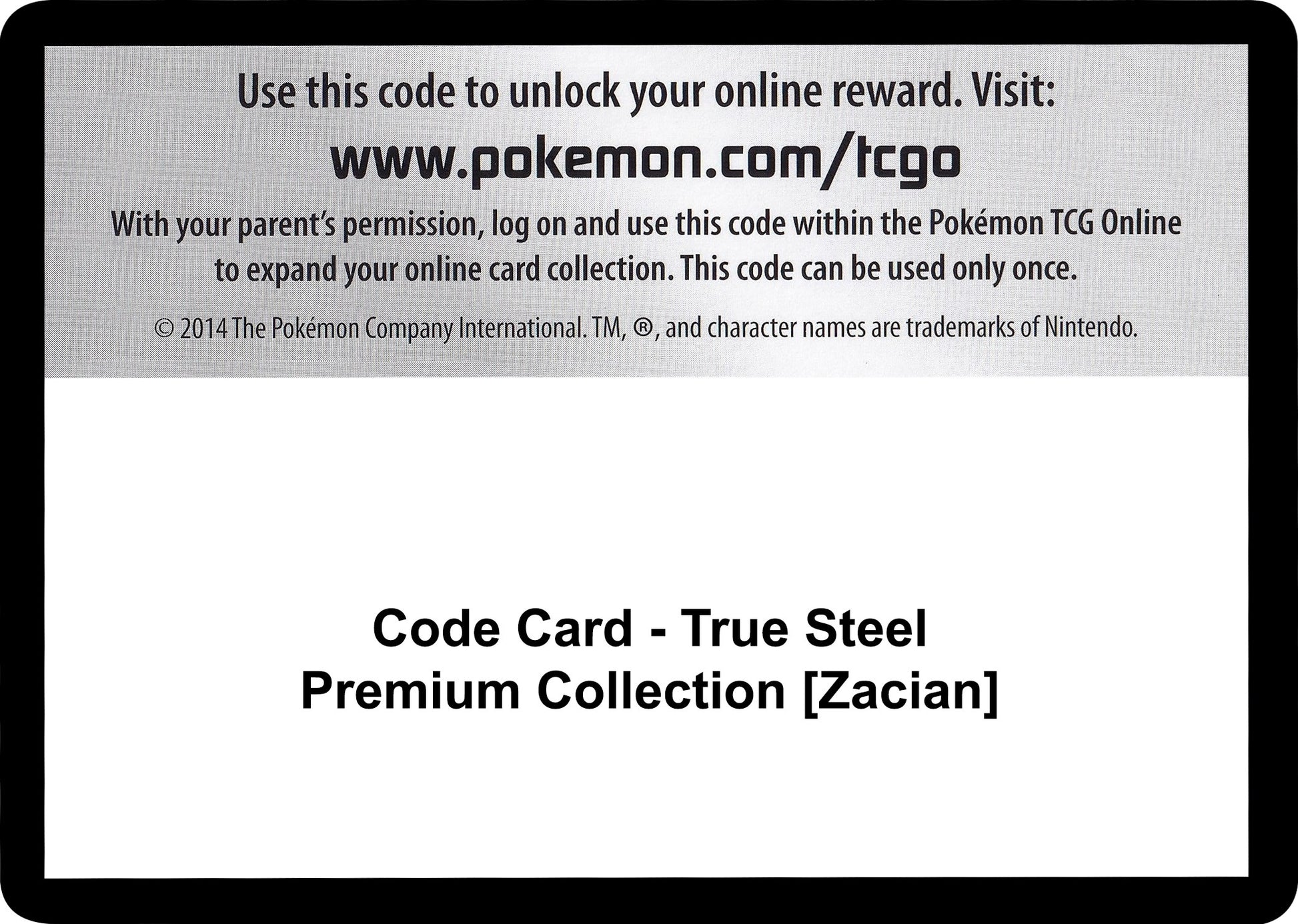 Image for Code Card - True Steel Premium Collection [Zacian] (SWSH03) - Pokemon