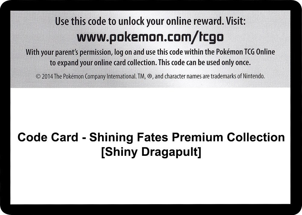 Image for Code Card - Shining Fates Premium Collection [Shiny Dragapult] (SHF) - Pokemon