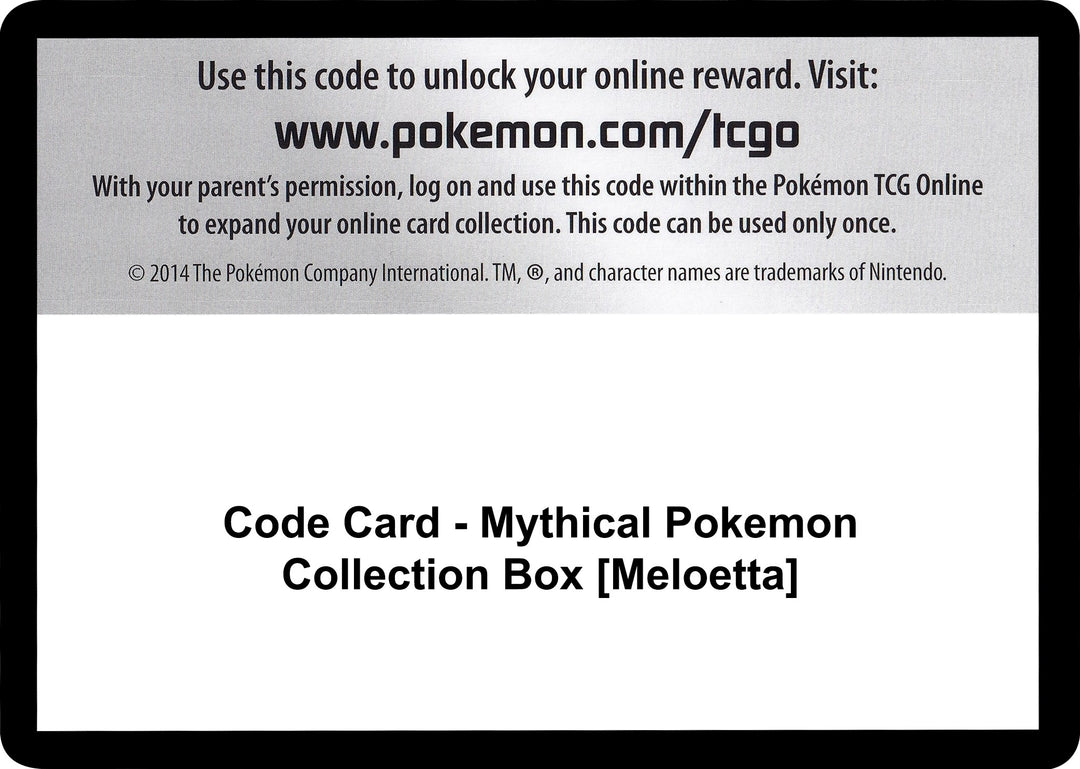 Image for Code Card - Mythical Pokemon Collection Box [Meloetta] (GEN) - Pokemon