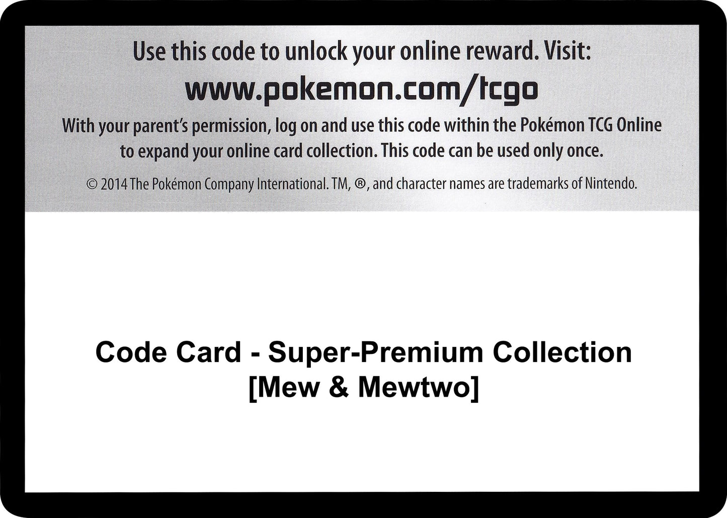 Image for Code Card - Super-Premium Collection [Mew & Mewtwo] (GEN) - Pokemon