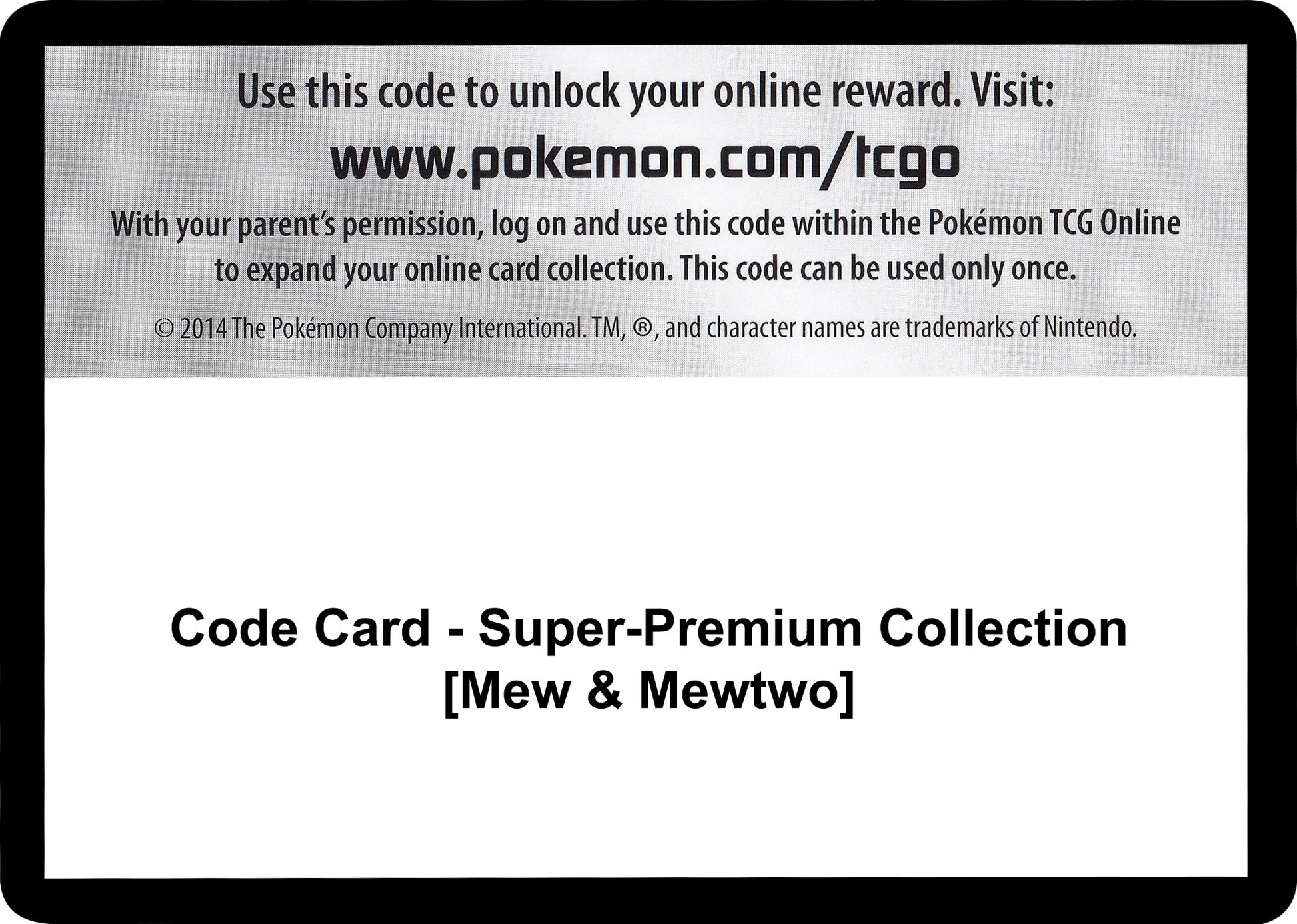 Image for Code Card - Super-Premium Collection [Mew & Mewtwo] (GEN) - Pokemon