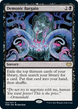 Image for Demonic Bargain (103) - Magic: The Gathering