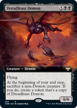 Image for Dreadfeast Demon (Extended Art) (369) - Magic: The Gathering