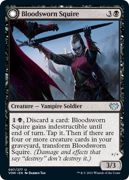 Image for Bloodsworn Squire (97) - Magic: The Gathering