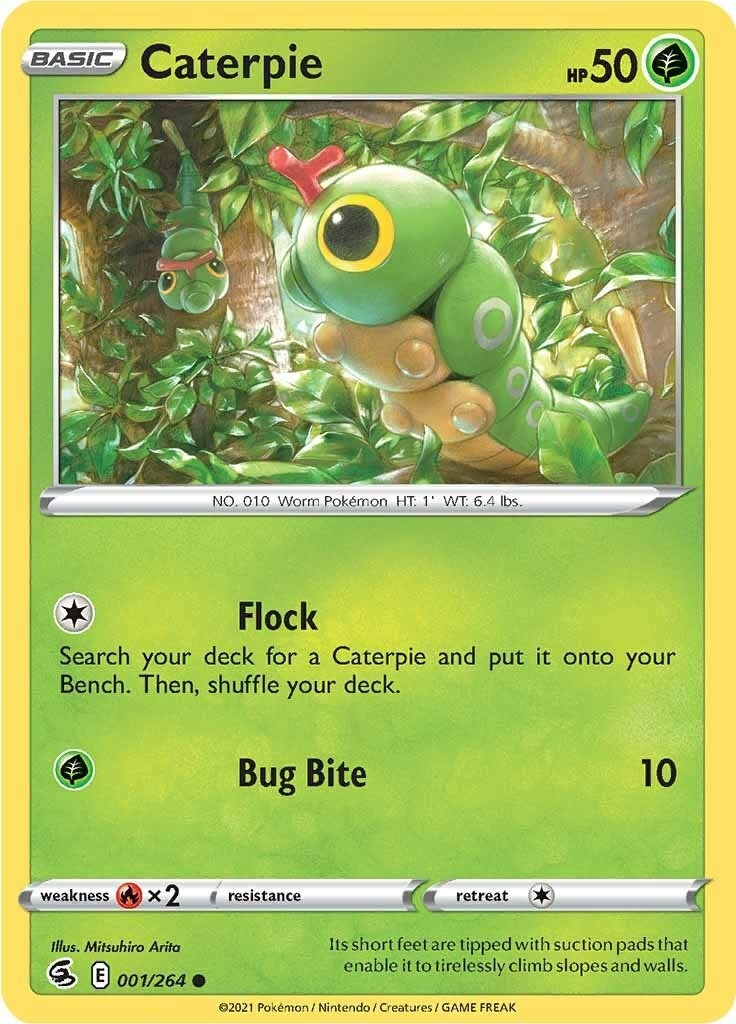 Image for Caterpie (001/264) (SWSH08) - Pokemon