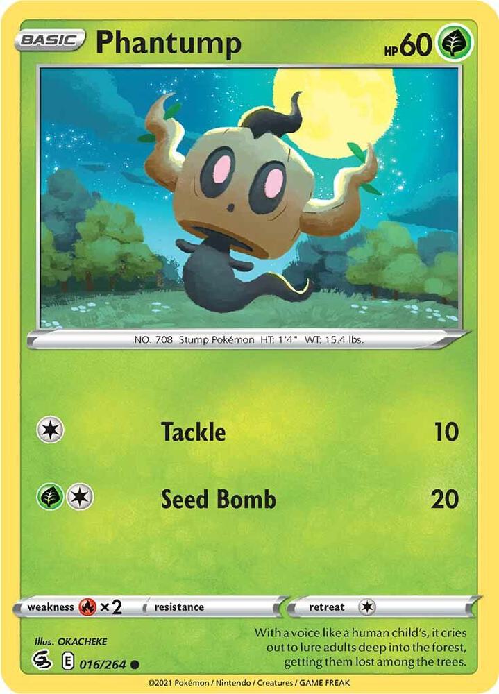 Image for Phantump (016/264) (SWSH08) - Pokemon