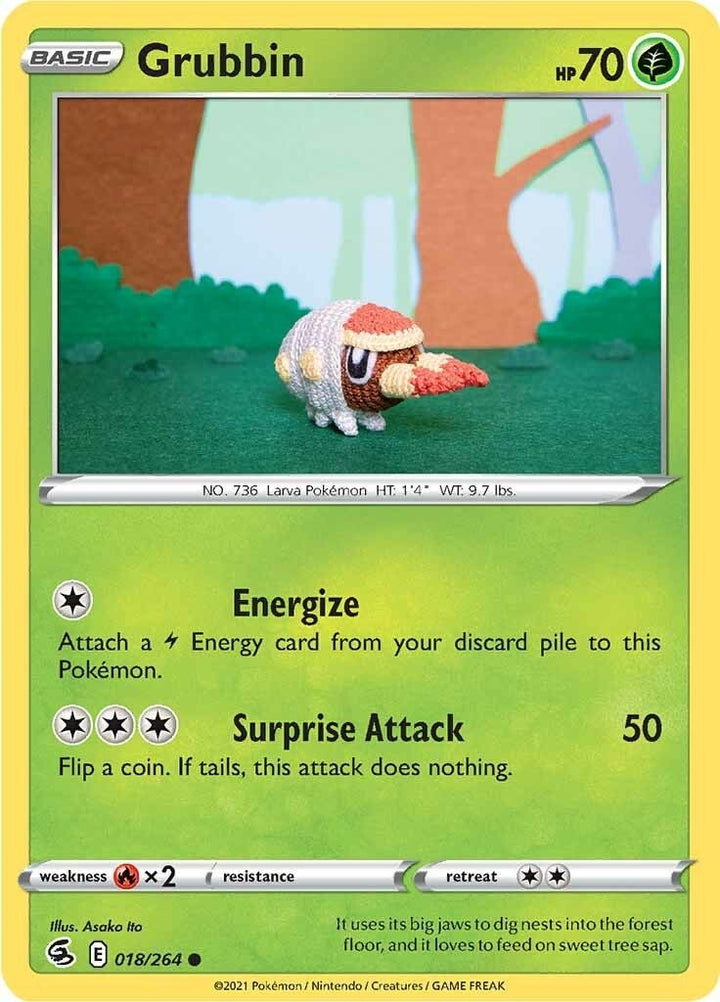 Image for Grubbin (018/264) (SWSH08) - Pokemon