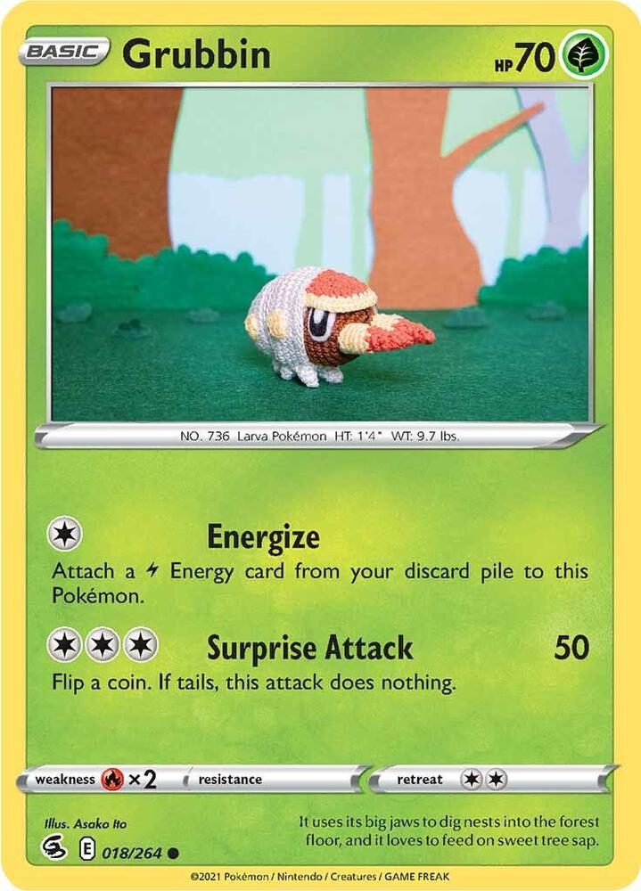 Image for Grubbin (018/264) (SWSH08) - Pokemon