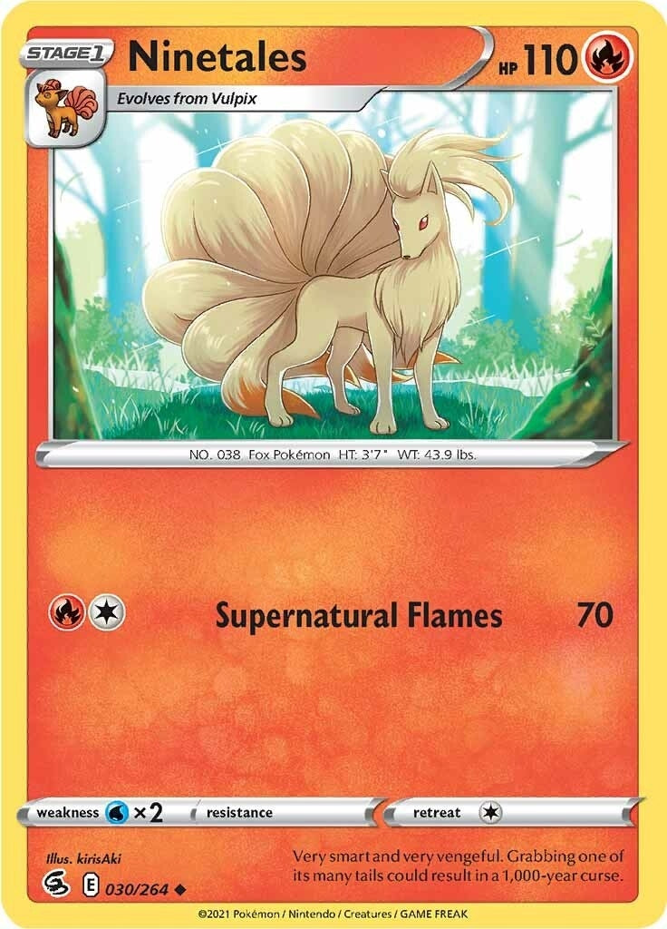 Image for Ninetales (30) (030/264) (SWSH08) - Pokemon