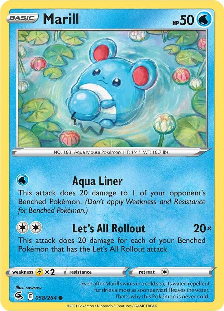 Image for Marill (058/264) (SWSH08) - Pokemon