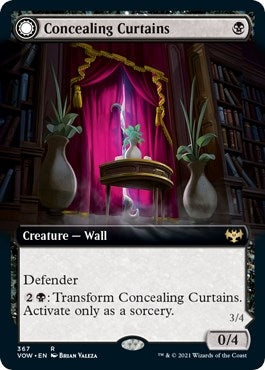 Image for Concealing Curtains (Extended Art) (367) (VOW) - Magic: The Gathering
