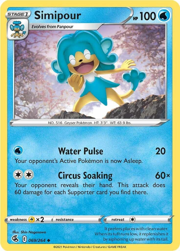 Image for Simipour (069/264) (SWSH08) - Pokemon