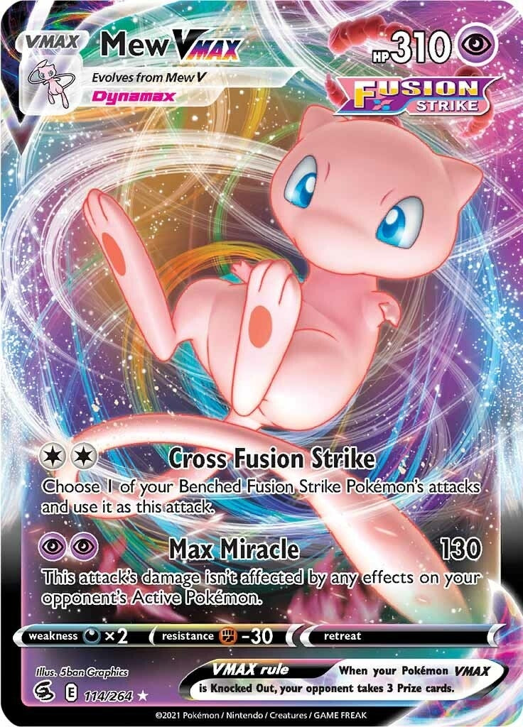 Image for Mew VMAX (114/264) (SWSH08) - Pokemon