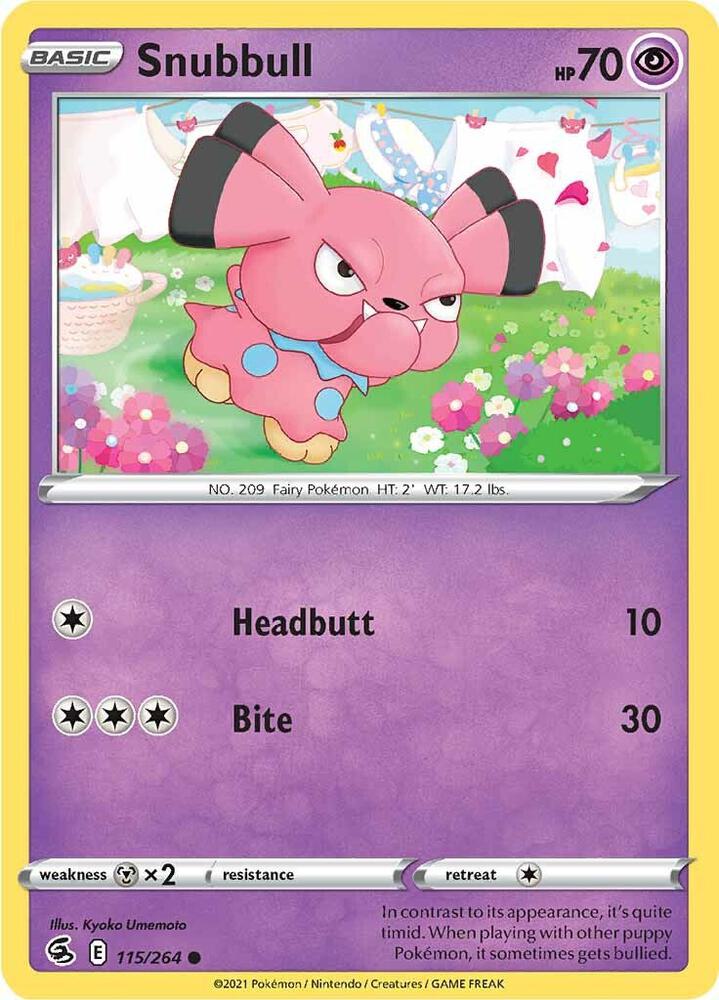 Image for Snubbull (115/264) (SWSH08) - Pokemon
