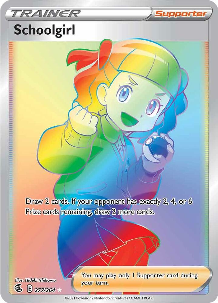 Image for Schoolgirl (Secret) (277/264) (SWSH08) - Pokemon
