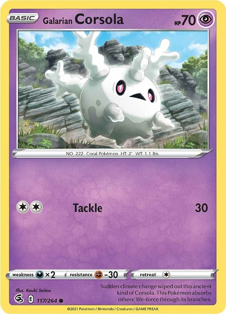 Image for Galarian Corsola (117/264) (SWSH08) - Pokemon