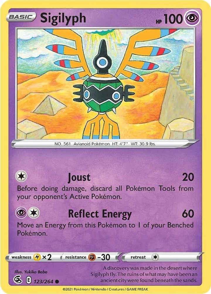 Image for Sigilyph (123/264) (SWSH08) - Pokemon