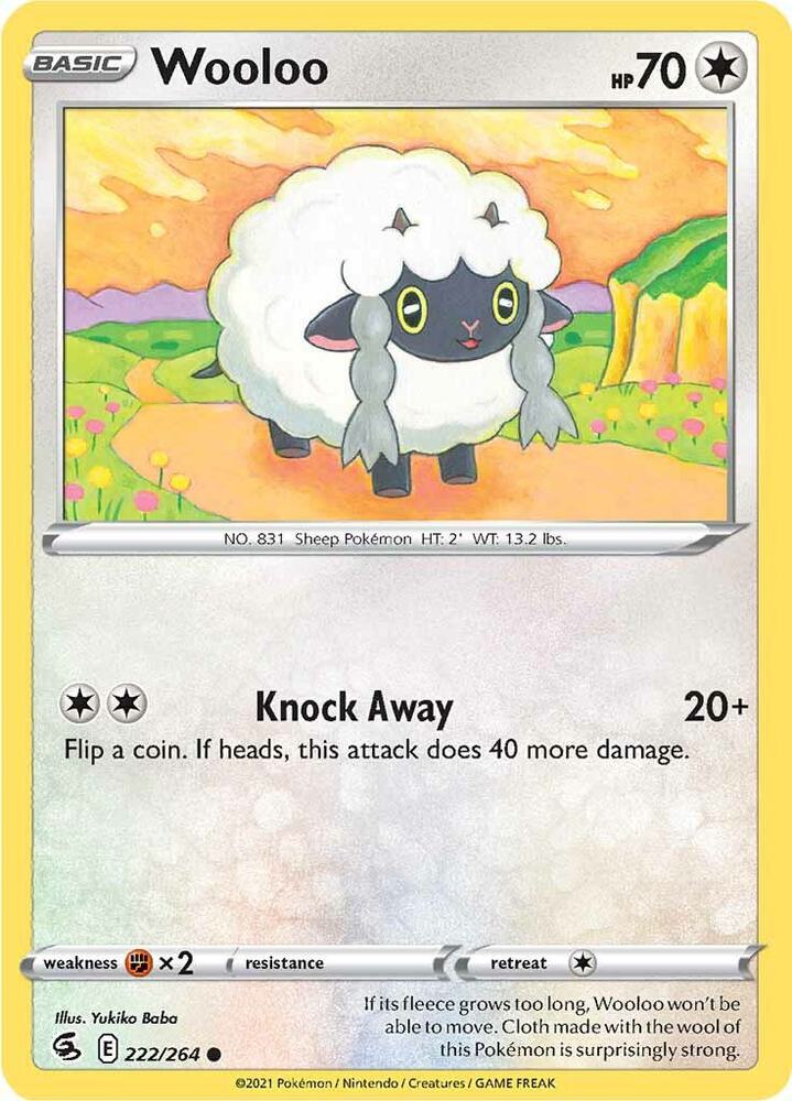 Image for Wooloo (222) (222/264) (SWSH08) - Pokemon