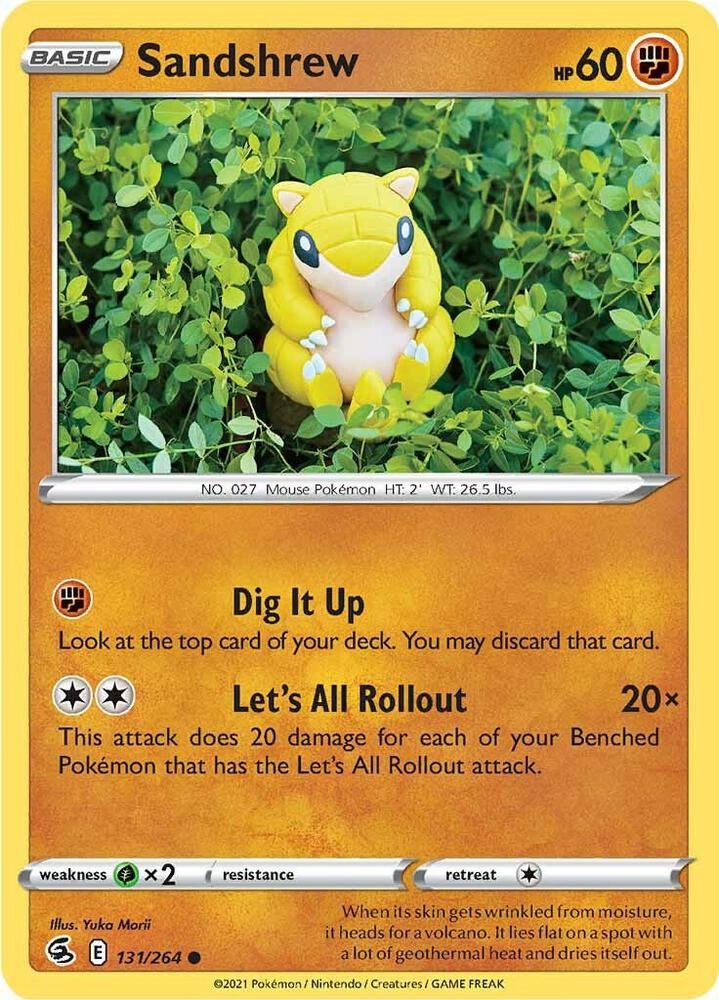Image for Sandshrew (131/264) (SWSH08) - Pokemon
