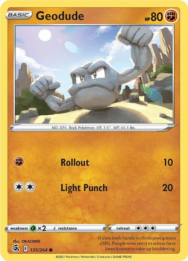 Image for Geodude (135/264) (SWSH08) - Pokemon