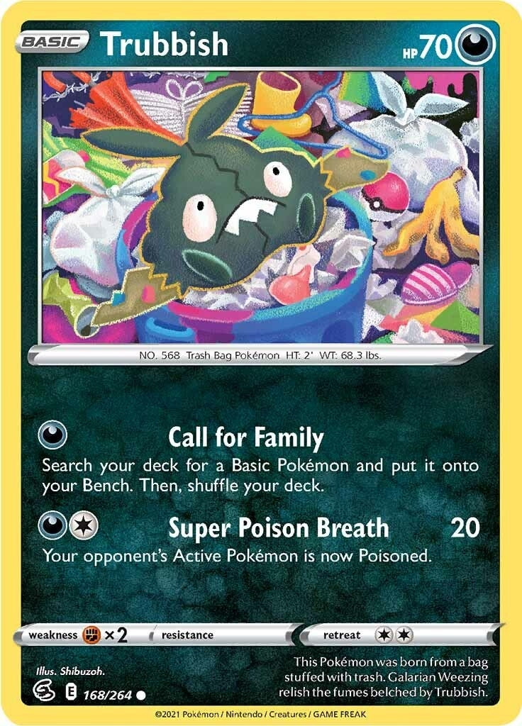 Image for Trubbish (168/264) (SWSH08) - Pokemon