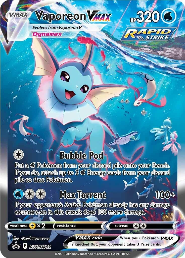 Image for Vaporeon VMAX - SWSH182 (SWSH182) (SWSD) - Pokemon