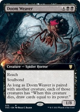 Image for Doom Weaver (Extended Art) (72) (VOC) - Magic: The Gathering