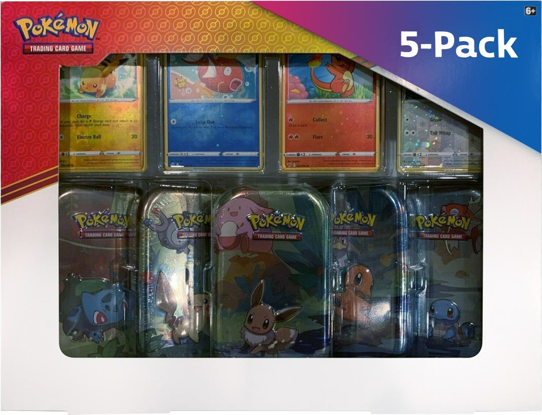 Image for Kanto Friends Mini Tins 5-Pack - Pokemon