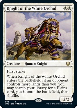 Image for Knight of the White Orchid (92) - Magic: The Gathering