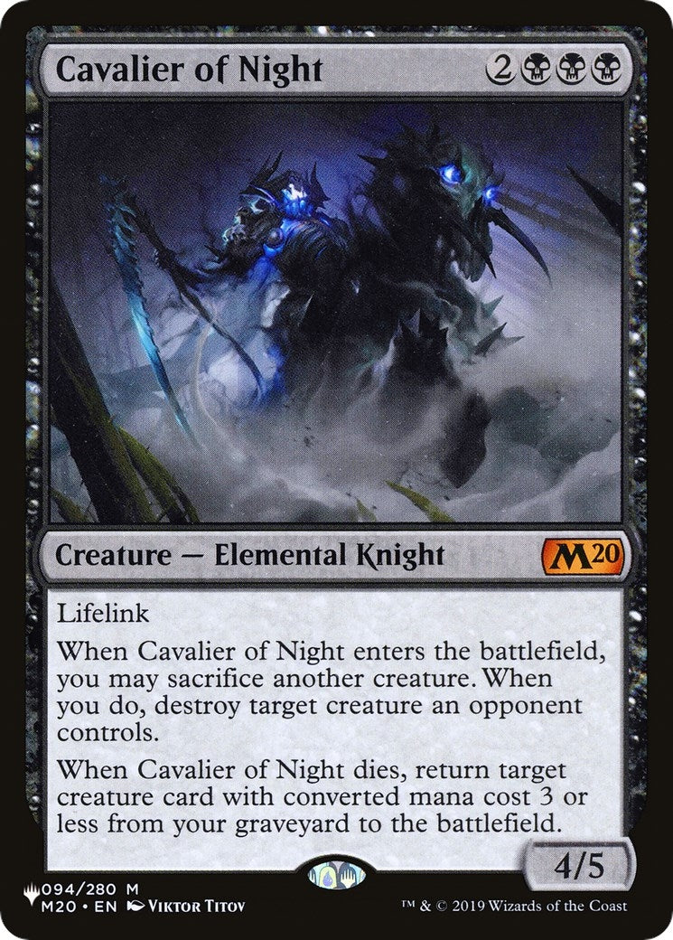 Image for Cavalier of Night (094/280) - Magic: The Gathering