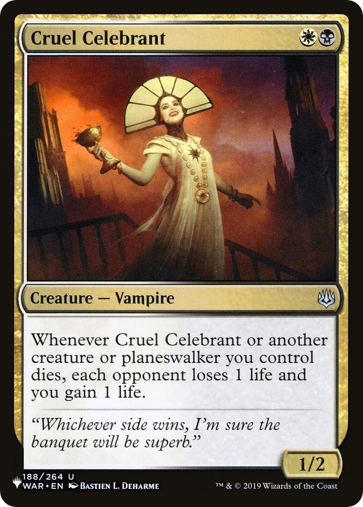 Image for Cruel Celebrant (188/264) - Magic: The Gathering