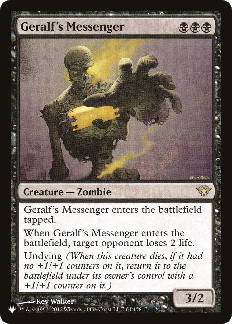 Image for Geralf's Messenger (63/158) (LIST) - Magic: The Gathering