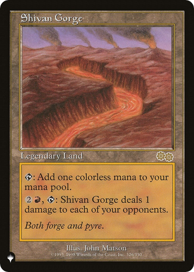 Image for Shivan Gorge (326/350) (LIST) - Magic: The Gathering