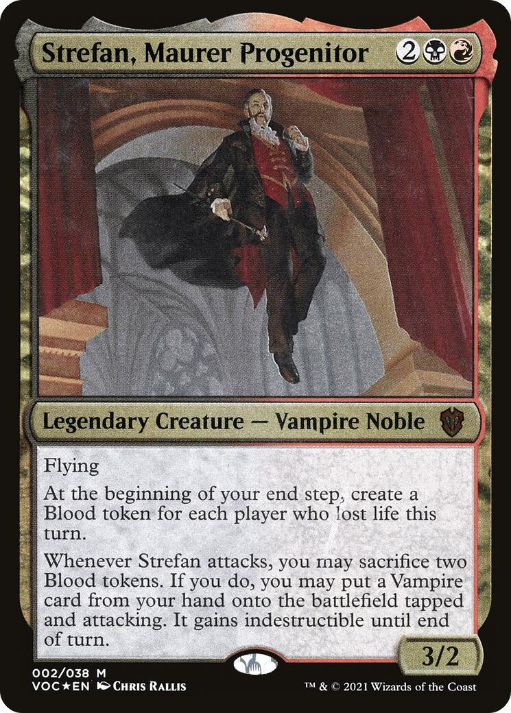 Image for Strefan, Maurer Progenitor (Display Commander) - Thick Stock (2) (VOC) - Magic: The Gathering