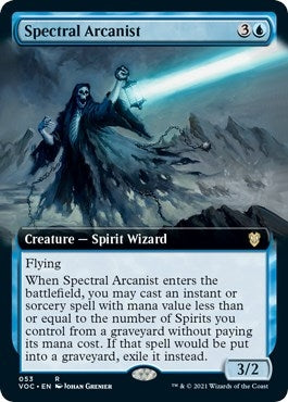 Image for Spectral Arcanist (Extended Art) (53) (VOC) - Magic: The Gathering