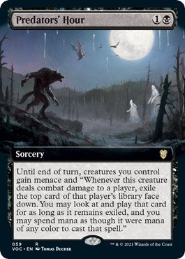 Image for Predators' Hour (Extended Art) (59) (VOC) - Magic: The Gathering