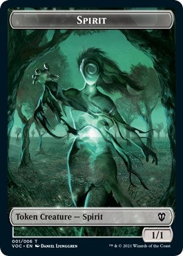 Image for Spirit (001) // Spirit (002) Double-sided Token (1 // 2) (VOC) - Magic: The Gathering