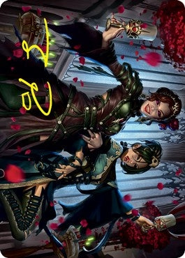 Image for Falkenrath Celebrants (73/81) Art Card (Gold-Stamped Signature) (73) - Magic: The Gathering