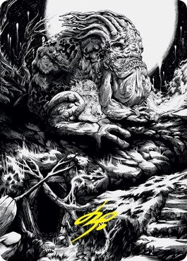 Image for Grolnok, the Omnivore Art Card (Gold-Stamped Signature) (77) - Magic: The Gathering